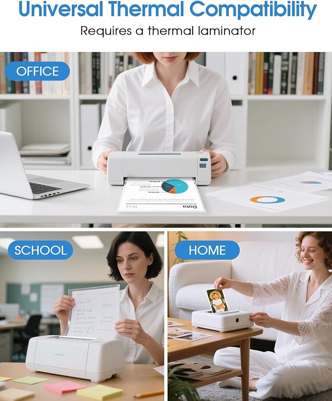 KTRIO 300 Pack Laminating Sheets, Hold 8.5 x 11 Inches, 3 Mil Thermal Laminating Pouches, 9 x 11.5 Laminate Sheets for Laminator, Clear Lamination Sheet Paper, Letter Size, Office School Home Supplies
