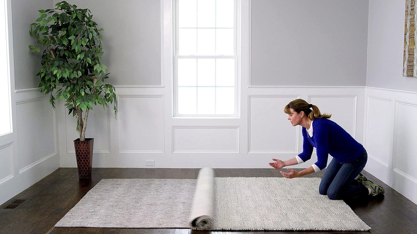 RUGPADUSA - Dual Surface - 1'10" x 7'10" - 1/8" Thick - Felt + Rubber - Non-Slip Backing Rug Pad - Adds Low-Profile Comfort and Protection
