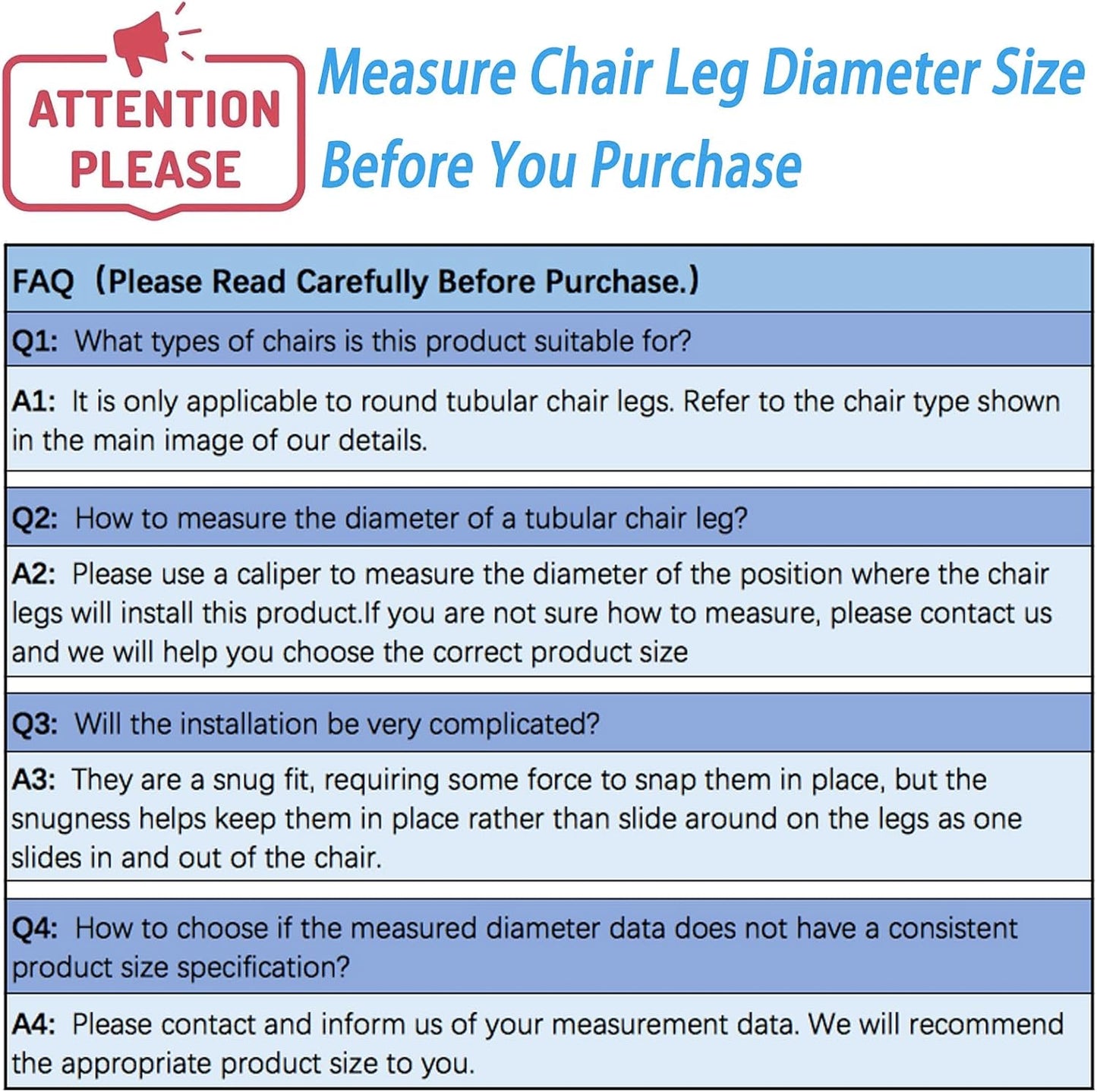 Rectangle U Shaped Chair Leg Tips Cap with Felt Pads,Furniture Feet Protectors Slide Smoothly Glides,Protect Hardwood Floor No Scratches No Noise,Fit 12mm(15/32inch) Diameter Tubular Legs (Black 8PCS)