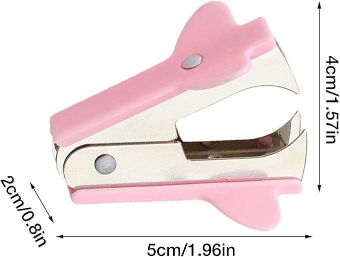 2Pcs Pink Stapler Removal Tool, Stapler Removals Puller Tool, Wear-Resistant Remover Tool with Non-Slip Handle, Staple Puller Tool Supplies for Students, School, Home, Teachers Staple Removers