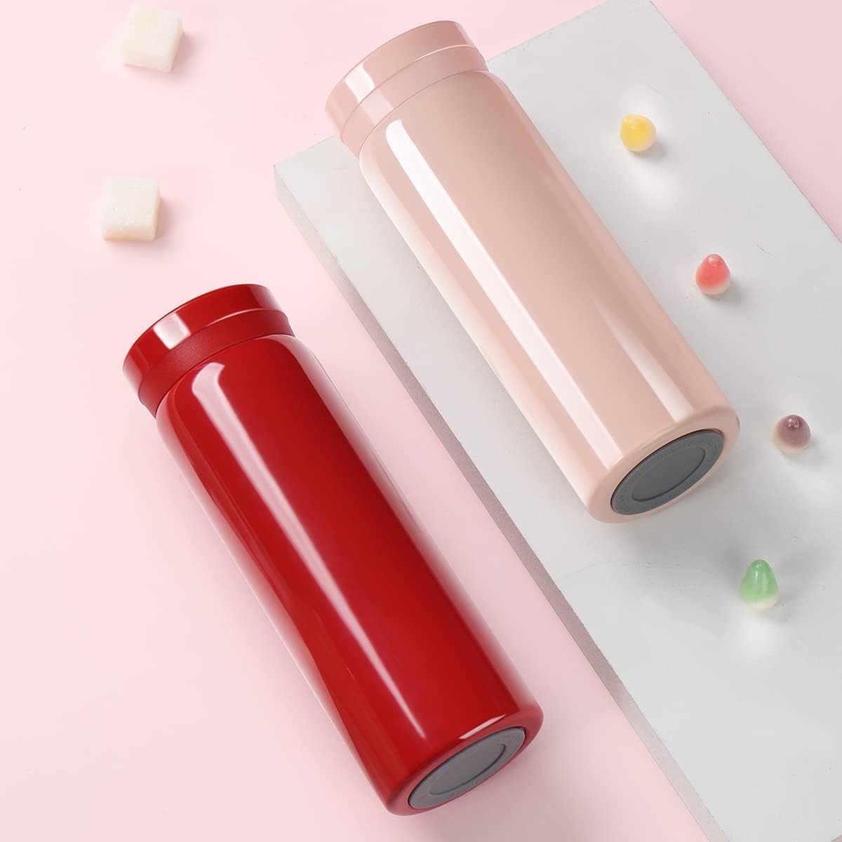 Mini Thermos Cute Water Bottle - 7 oz Tiny Insulated Vacuum 18/10 Stainless Steel Small Flask - Leak Proof & Spill Proof & Keeps Cold and Hot for Drink, Coffee, Tea