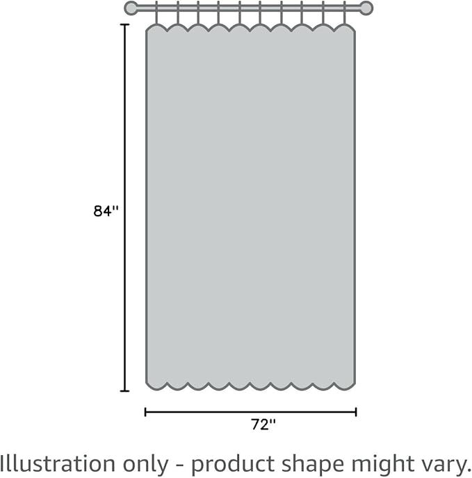 UFRIDAY Extra Long Shower Curtain Liner 84 inch, Heavy Duty White EVA 3D Frosted Shower Curtain Liners for Bathroom 72 x 84 Inches Weighted with 3 Big Magnets, Thick,Semi Transparent.