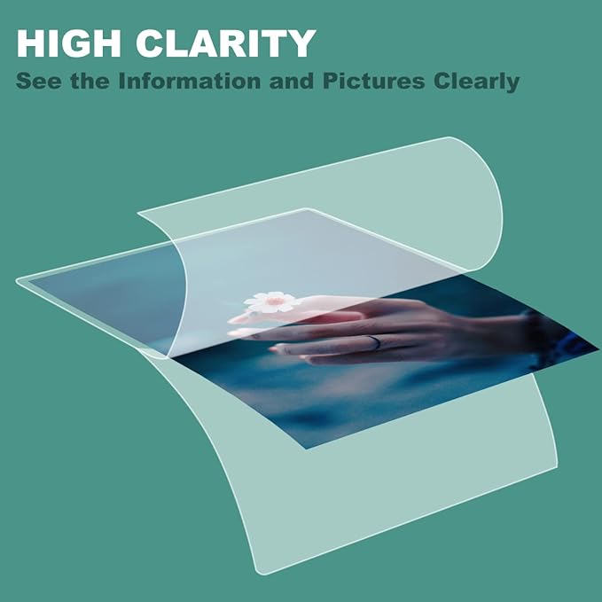 BESTEASY Thermal Laminating Pouches, 5 mil Thick, Clear 9 x 11.5 Inch Laminating Sheet Paper for Laminator, Holds 8.5 x 11 Inch Letter Size Sheets（1000 Pack）