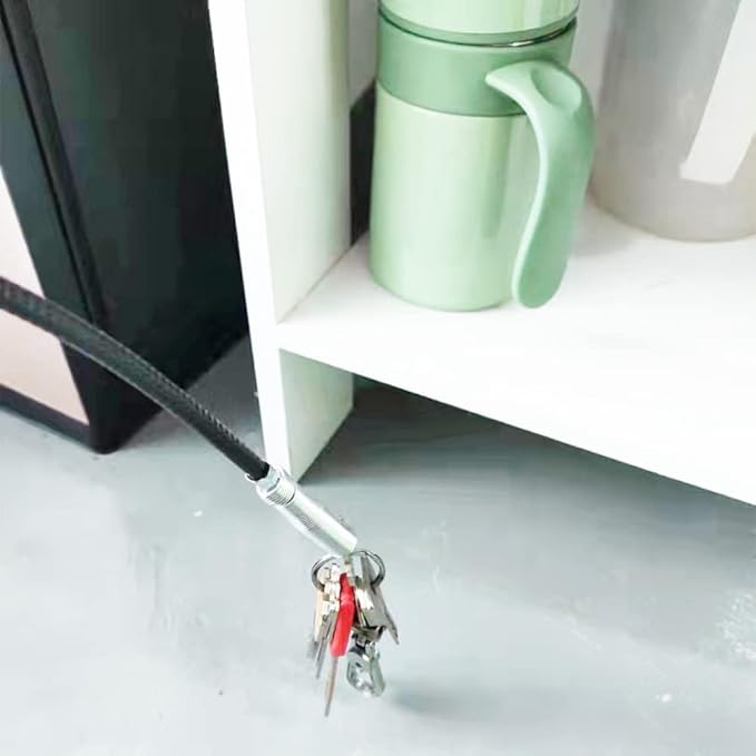 Drain Snake Drain Clog Remover Flexible Grabberable Pick Up Cleaning Tool Reacher Claw Stick, Drain Auger Grab Trash Hairs from Drain,Sink,Bathroom Tub Toilet Hose (79 Inch Drain Snake Tool)