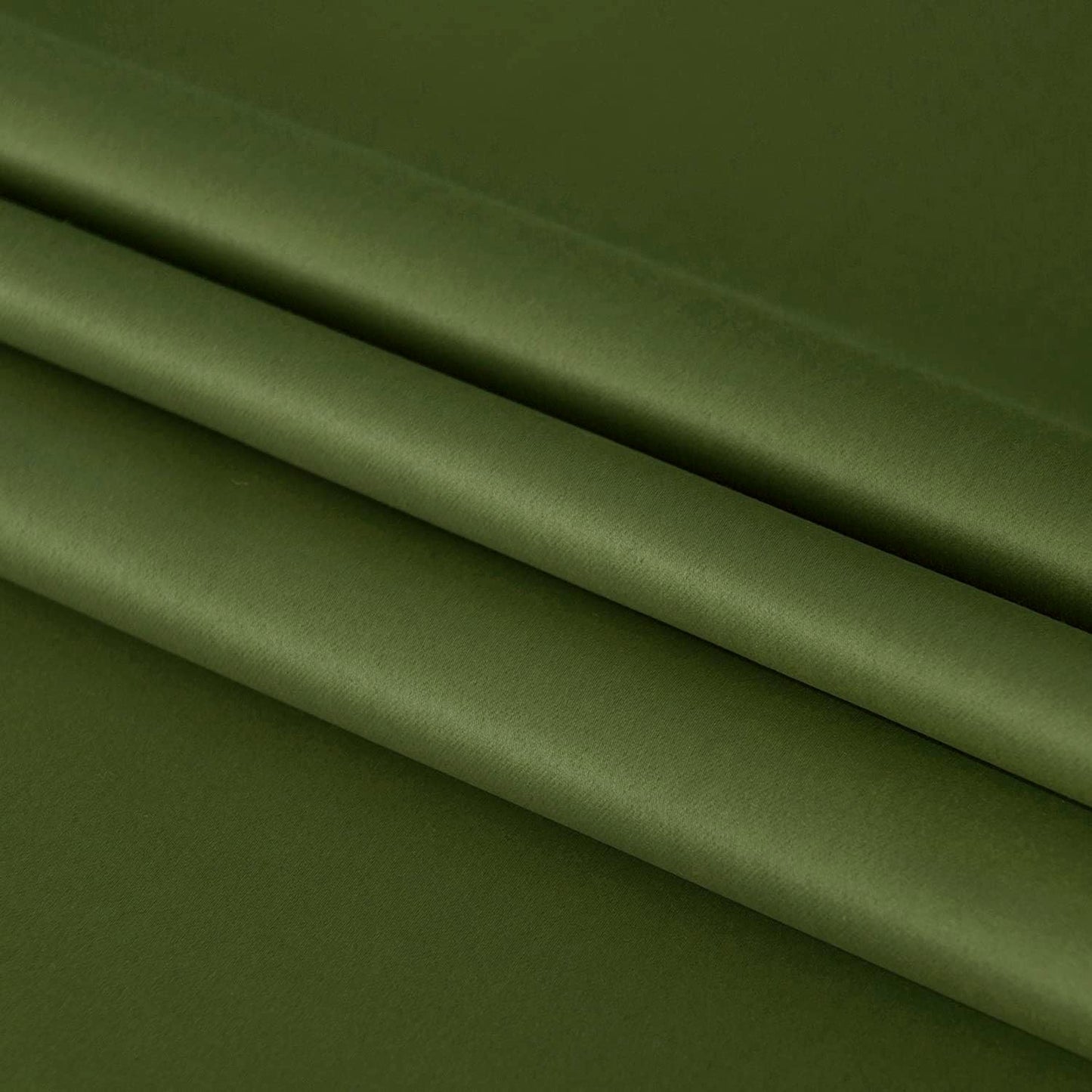 DWCN French Door Curtains – Rod Pocket Thermal Blackout Curtain for Doors with Glass Window, Kitchen and Patio Doors for Privacy, 54 X 72 Inches Long, 1 Curtain Panel with Tieback, Olive Green