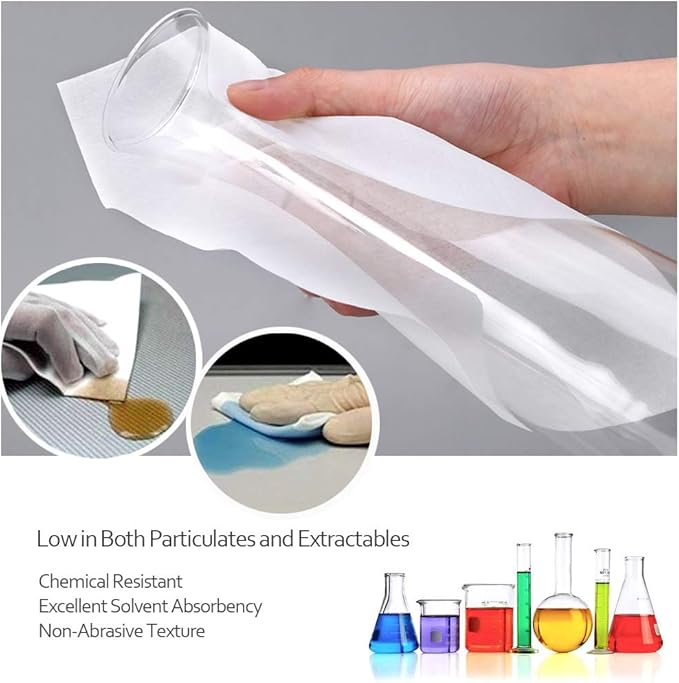 AAwipes Cleanroom Wipes Lint Free Wipes 4" x 4" Cellulose/Polyester Blend (4" x 4"-600 Pcs) Nonwoven Wipers (NW06804)