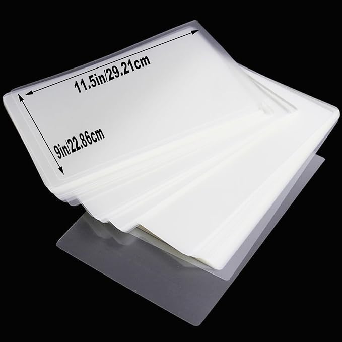 Clear Thermal Laminating Plastic Paper Laminator Sheets, 500 Pack 3 Mil Laminating Sheets, 9 x 11.5 Inch Thermal Laminating Pouches for Thermal Laminator