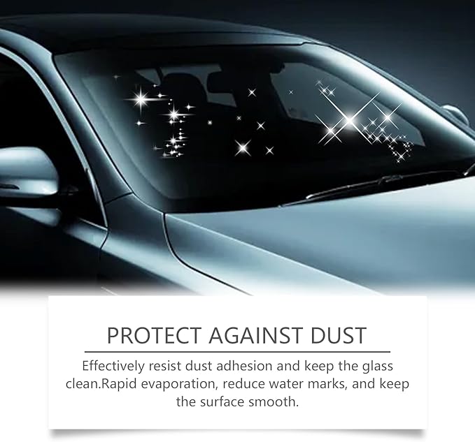 2PCS Automotive Oil Film Cleaning Brush, 2025 New Coating for Windshield, Clear Vision Glass Cleaner -Prevents Rain and Fog,Improves Clarity and Visibility