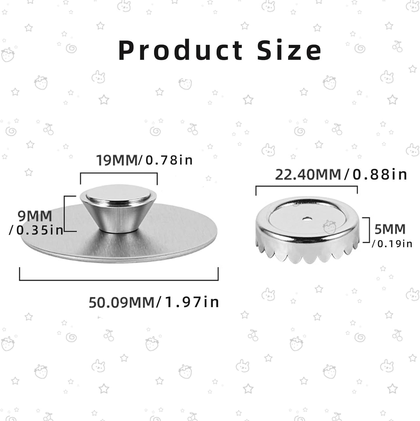 Magnetic Soap Holder, Stainless Steel Wall Mount Waterproof Bathroom Organizer for Showers/Sinks (2Pcs-3M)