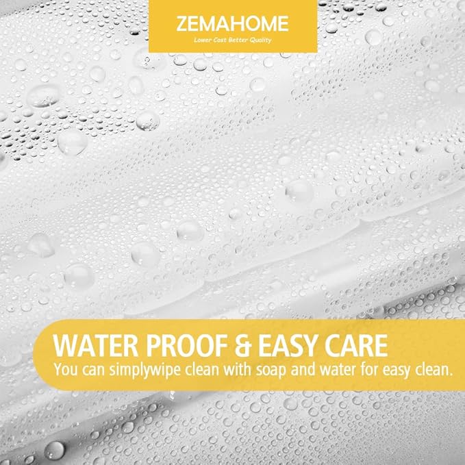 Narrow Size Clear Plastic Shower Curtain Liner, 42x72 Inch Thin Lightweight Transparent Plastic Bathroom Shower Showroom Inner Curtain with Rustproof Metal Grommet Holes and Weighted Magnets