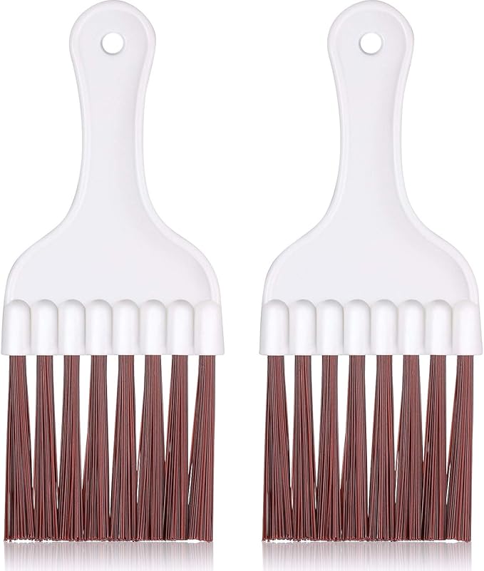 2 Pcs Air Conditioner Condenser Fin Brush Ac Coil Cleaner Brush for Refrigerator Coil(2)