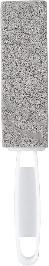 PUMIE Toilet Bowl Ring Stain Remover, Pumice Stone For Toilet, Hard Water & Tough Stains on Kitchen, Sinks, Tubs, Shower & Grills, Safe for Porcelain, TBR-6 Pumice Scouring Stick w/Handle - Pack of 6