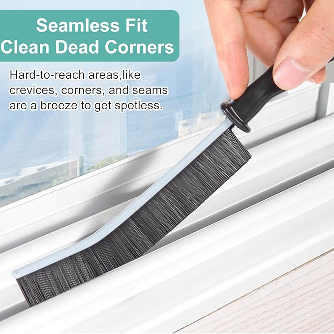 Cleaning Brush - 5 Pcs Hard Bristle Crevice Cleaning Brush, Multifunctional Gap Scrub Brush, Home Essentials, Bathroom Cleaner Tools for Household Use, Kitchen, Bathroom, Window, Faucets, Toilet