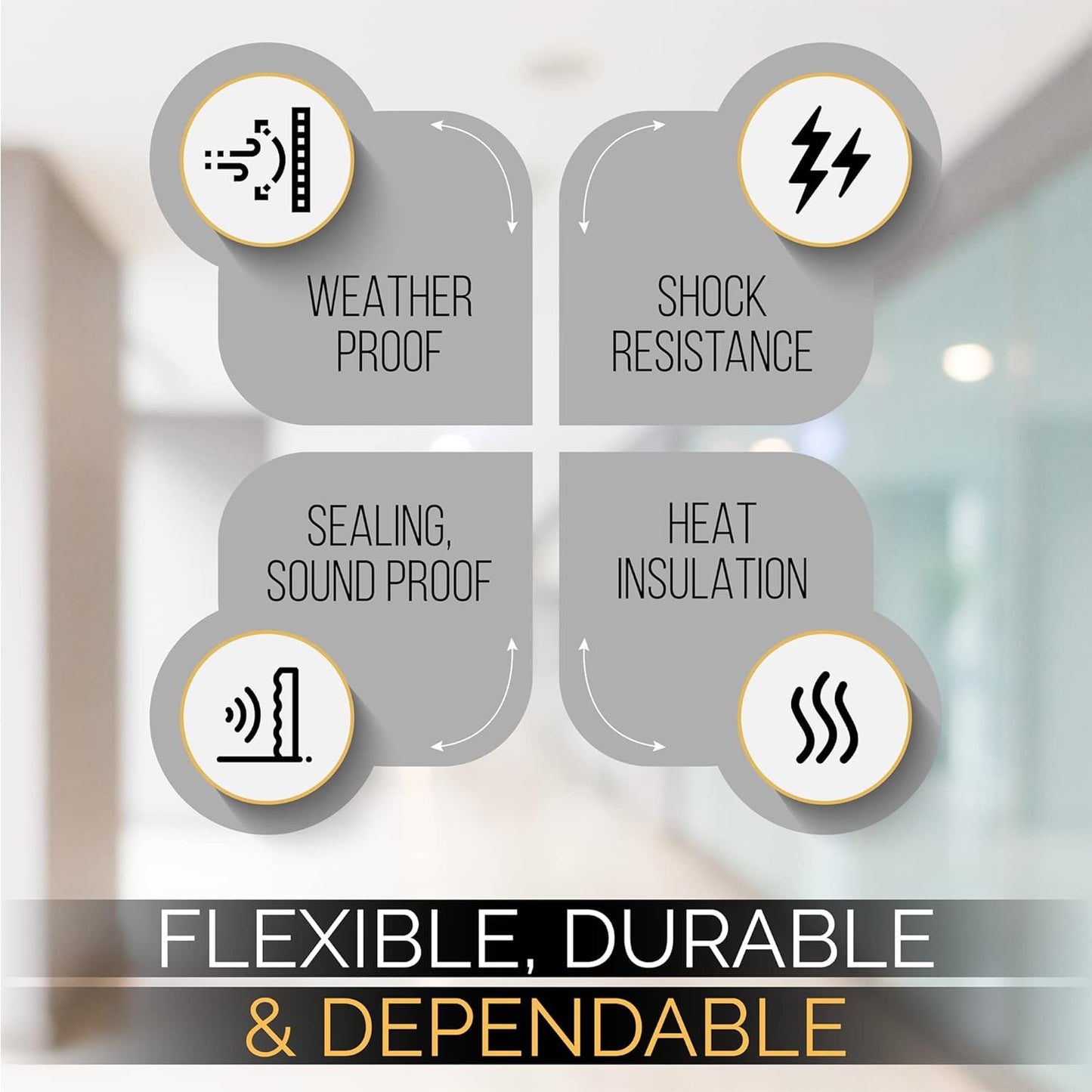 High Density Foam Weather Stripping Door Seal Strip Insulation Tape Roll for Insulating Door Frame, Window, Air Conditioner | Self Adhesive Sealing Weatherstrip (White, 1/2 in x 1/8 in x 50)