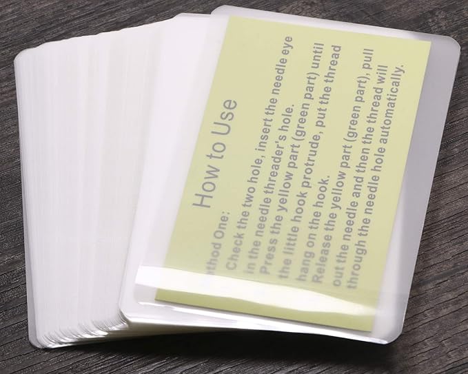 ONLYKXY 2.5x3.7-Inches Transparent Universal Thermal Laminating Sheets Pouches Premium Films for Laminator Machine - Photo Paper Files Card Picture for Office 100Pcs
