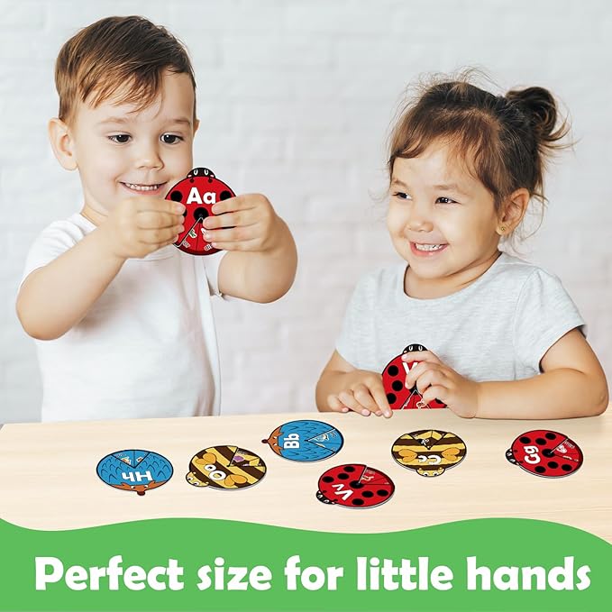 Alphabet Cards, Alphabet Learning Toys, ABC Learning for Toddlers, Letter Matching Game, Sight Words, Kindergarten Preschool Learning Activities, Montessori Educational Toy for Kids