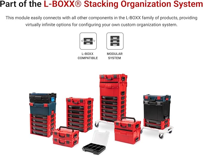 TEKTON Lidded Drawer (i-BOXX) and Stacking Drawer Rack | OLB94000