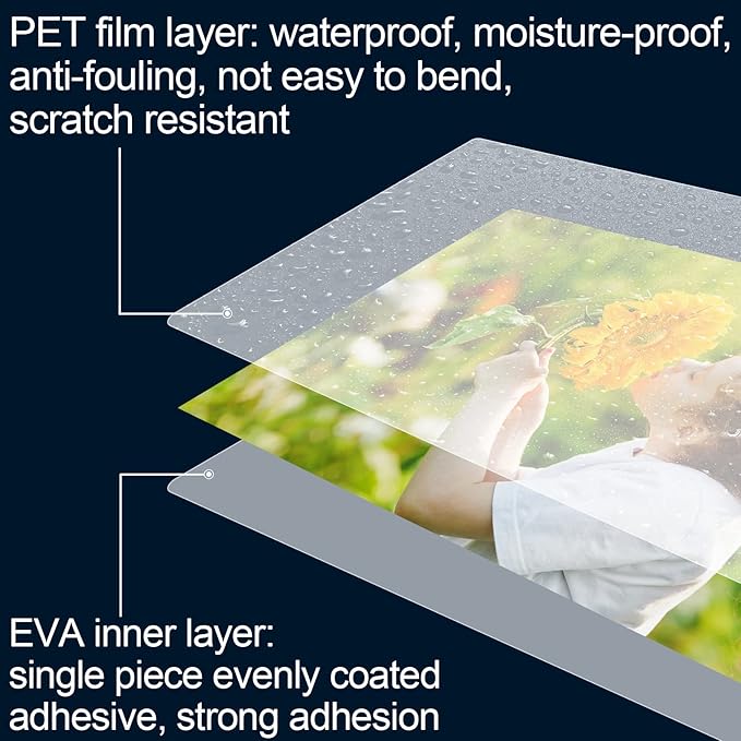 HERKKA 200 Pack Laminating Sheets, Holds 8.5 x 11 Inch Sheets, 5 Mil Clear Thermal Laminating Pouches 9 x 11.5 Inch Lamination Sheet Paper for Laminator, Round Corner Letter Size