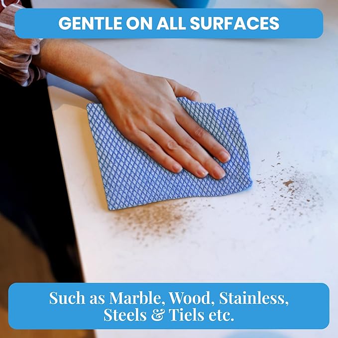Disposable Cleaning Cloths 50 Packs, 13.8"x15.8" Reusable Kitchen Towels, Soft Absorbent Multipurpose Household Cleaning Towels, Disposable Dish Cloths for Kitchen, Stove, Bathroom, Handy Wipes, Multi