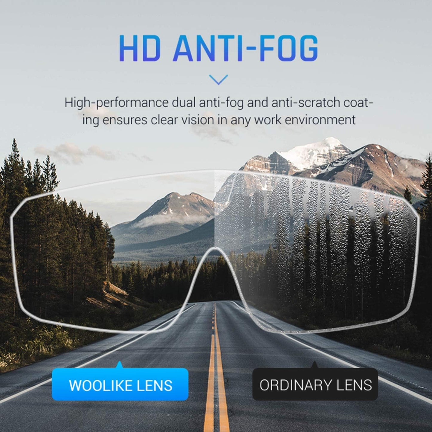 Safety Goggles Medical Goggles Fit Over Eyeglasses Anti-Fog Safety Glasses Clear Lab Goggles chemistry Protective Eyewear ANSI Z87.1