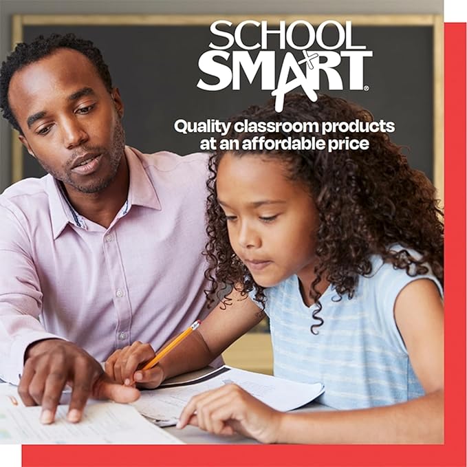 School Smart Zaner-Bloser Writing Paper, Handwriting Practice Lined Paper, Grade K Learning, 1-1/8 Inch Rule, 10-1/2 x 8 Inches, 500 Sheets (Pack of 10)