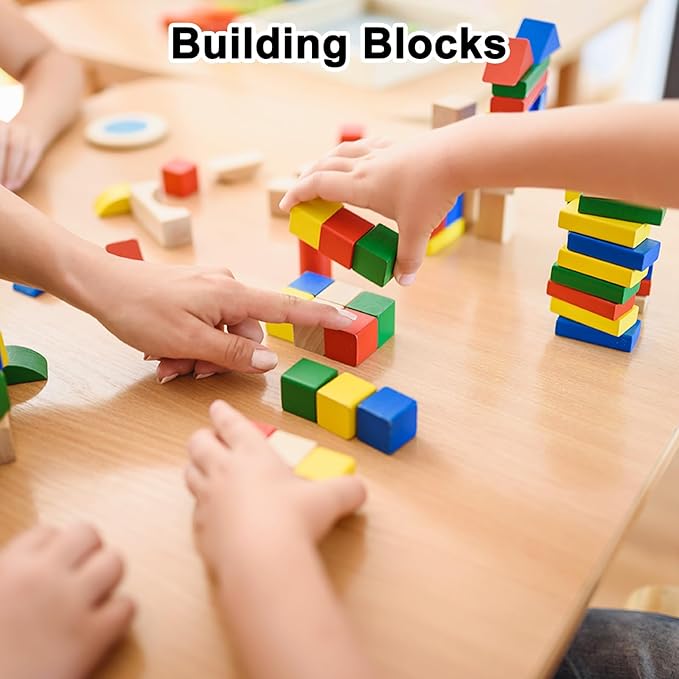 50-Pack DIY Wooden Cube, 0.6 Inch(1.5 Cm) Colored Natural Wood Blocks for Crafts Making Puzzle Games/Wedding/Home Decor/Dice/Building, Square Blank Block [Green]