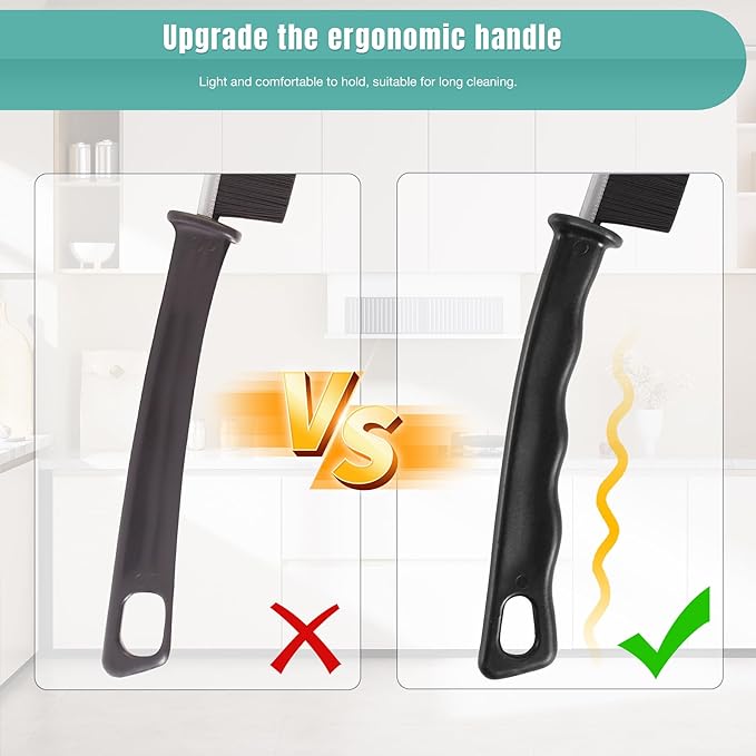 4pcs Hard Bristle Crevice Cleaning Brush Multifunctional Gap Scrub Cleaner Tool for Household Use, Kitchen Sink, Bathroom, Toilet Dead Corners, Window, Vehicle, Grout, Clean Tight Spaces