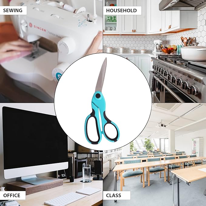 SINGER 8-1/2-Inch ProSeries Heavy Duty Bent Sewing Scissors
