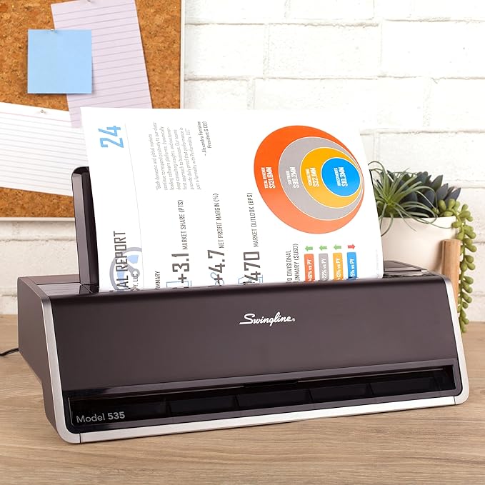 Swingline Electric Hole Puncher 3 Hole, 28 Sheet Capacity Three Hole Punch 3 Ring, Jam Resistant, Touch Screen, Platinum (74535)