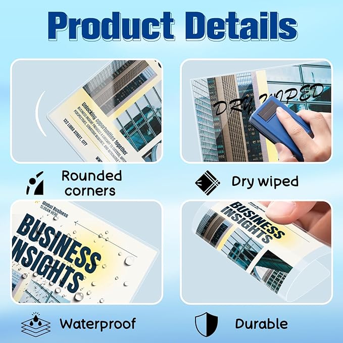 1000 Pack 5mil 2.5" x 4.2" Thermal Laminating Pouches Badge Laminate Pouches Clear Laminated Luggage Tags Printable Laminator Pouches for Business Permits Cards
