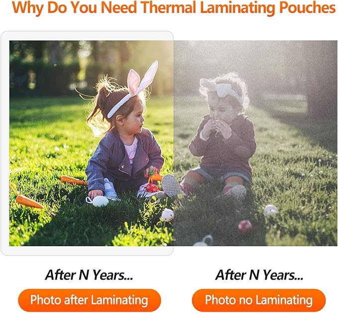 SJPACK Thermal Laminating Pouches, 9 x 11.5 Inches Laminating Sheets, 3 mil Thick Laminate Sheets, 1000 Pack,Clear