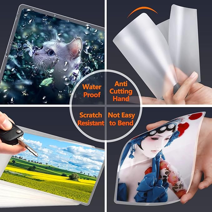 SJPACK Thermal Laminating Pouches, 9 x 11.5 Inches Laminating Sheets, 3 mil Thick Laminate Sheets, 1000 Pack,Clear