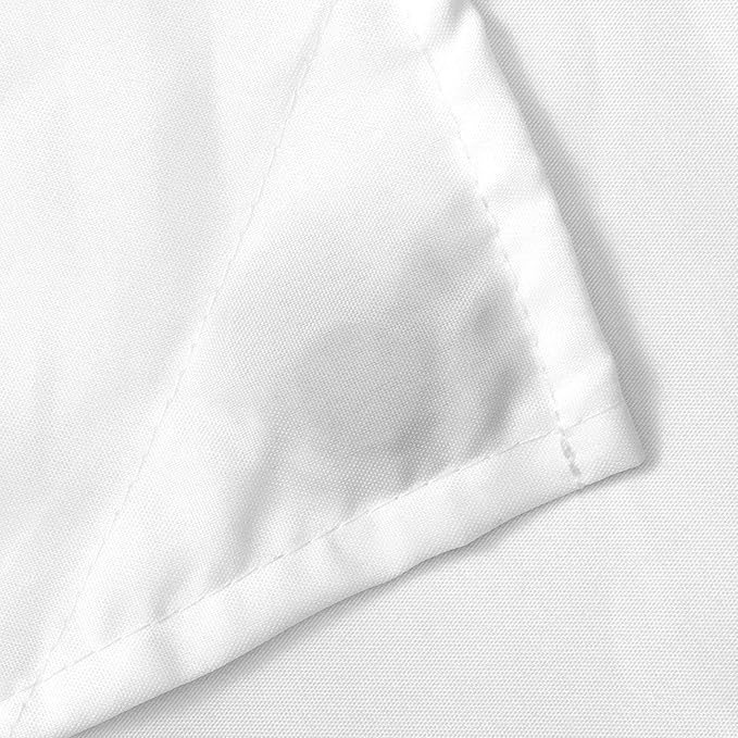N&Y HOME Extra Wide Shower Curtain Liner Fabric 108 x 72 inches, Hotel Quality, Machine Washable, Water Repellent, White Spa Bathroom Curtains with Grommets, 108x72