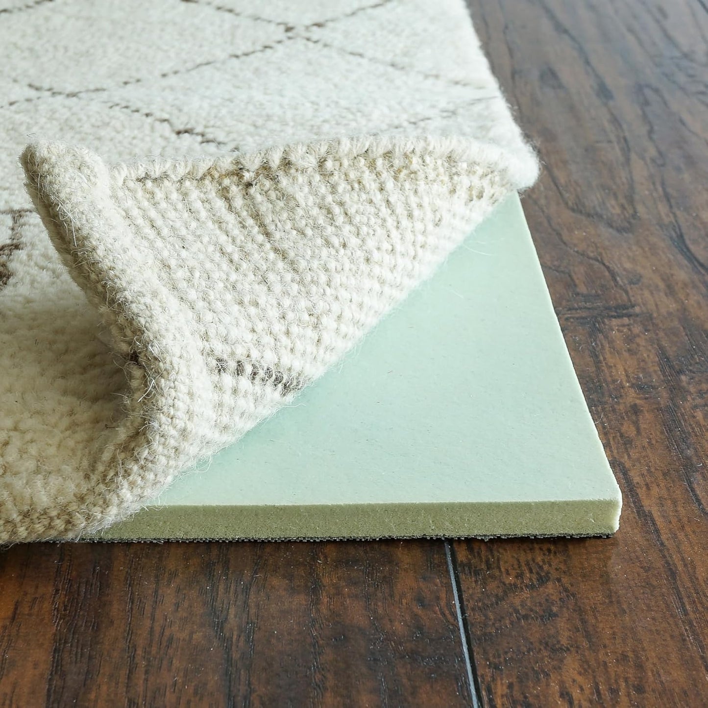 RUGPADUSA - Cloud Comfort Memory Foam - 7'x11' - 7/16" Thick - Luxurious Cushioned Rug Pad - Water Resistant