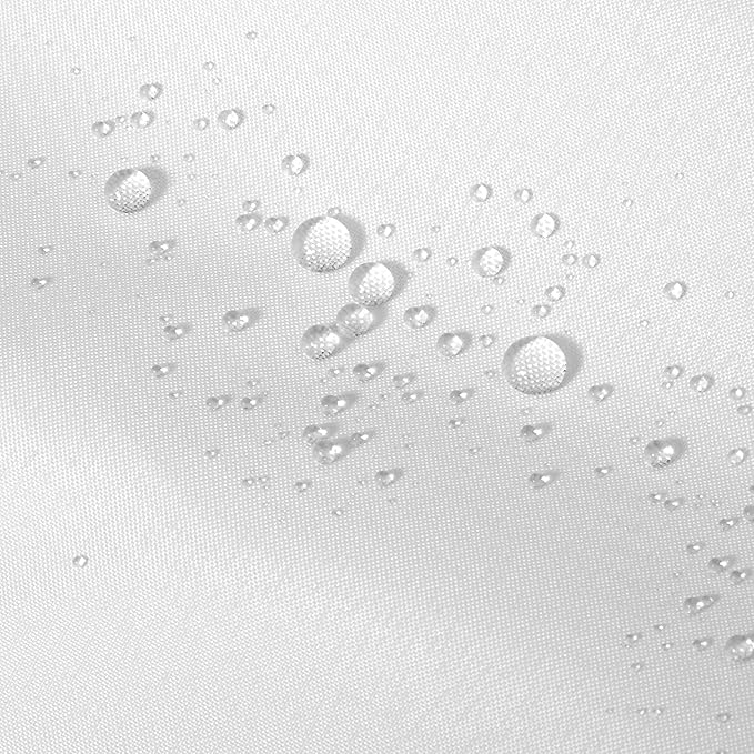 ALYVIA SPRING Stall Fabric Shower Curtain Liner Waterproof - 36" x 72", Soft & Lightweight Small Shower Curtain with Magnets for Narrow Stall Size, Machine Washable - 36x72, White