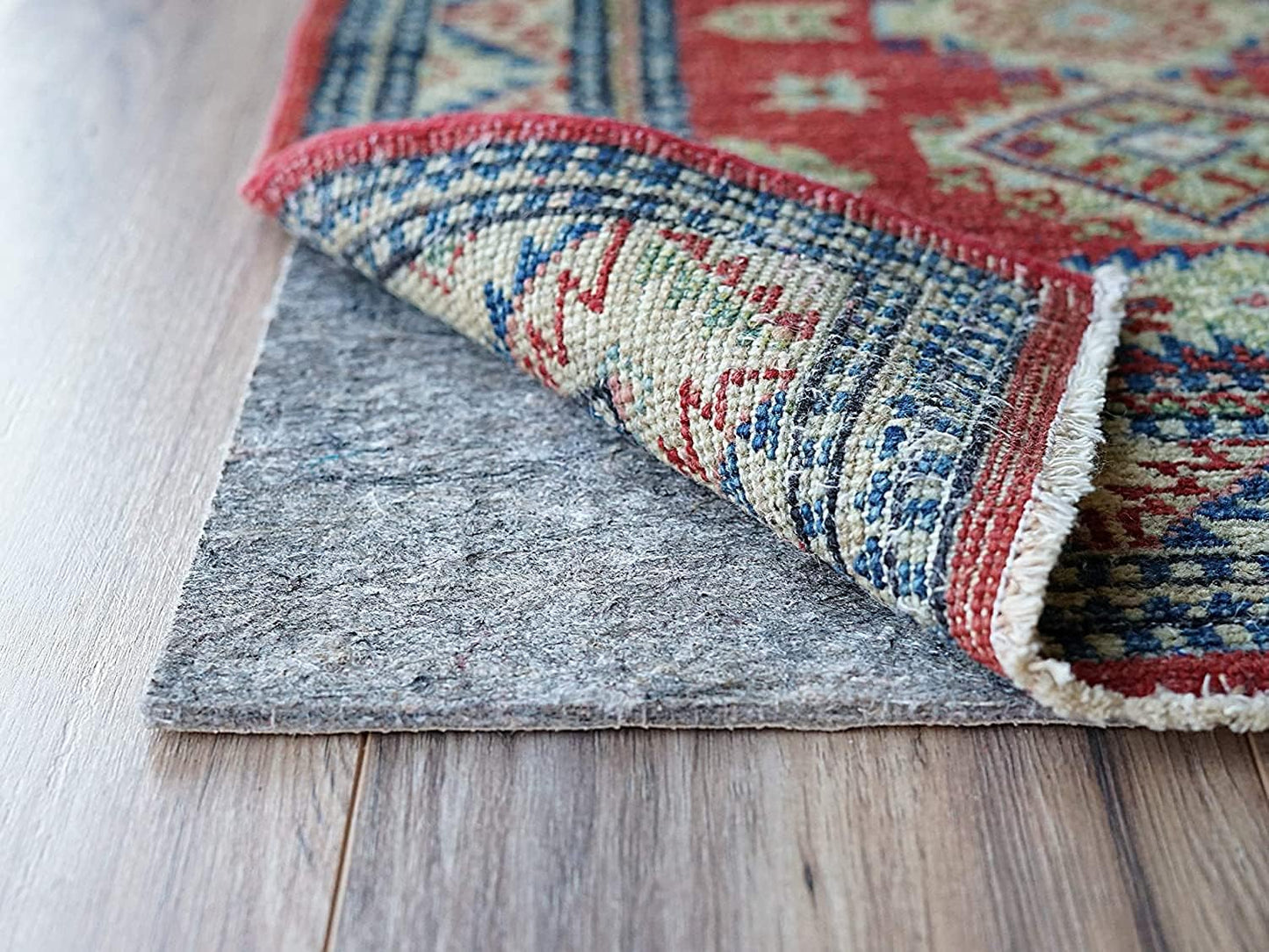 RUGPADUSA - Dual Surface - 8'x10' - 1/4" Thick - Felt + Rubber - Non-Slip Backing Rug Pad - Safe for All Floors