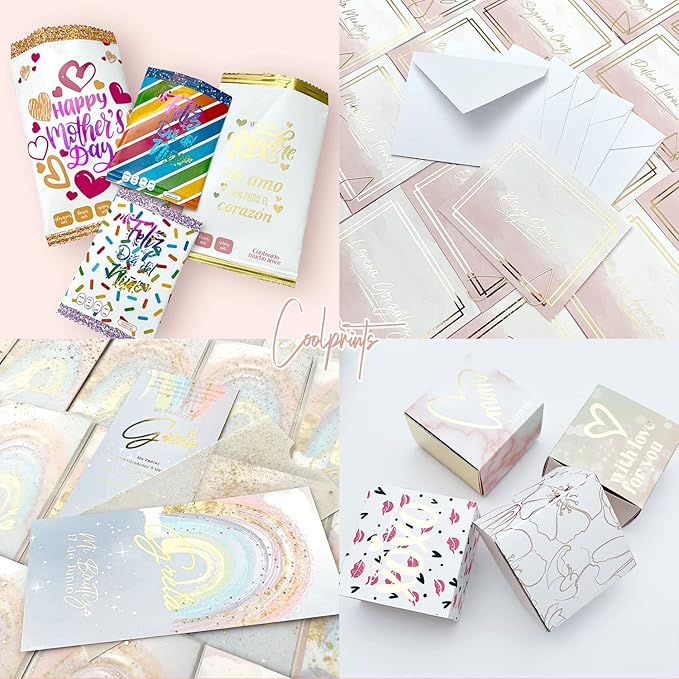 Coolprints Foil for Laminator and Laser Printer, Foil for Toner, Special Colors, Roll of 12.6 Inches x 32.8 Feet (Pink Holographic Glitter)