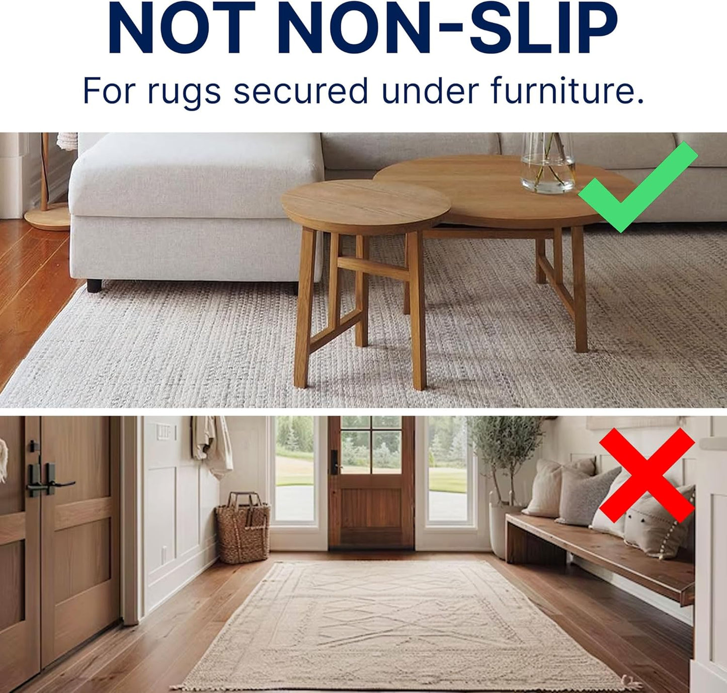 RUGPADUSA - Eco-Plush - 8'10" x 11'10" - 3/8" Thick - 100% Felt - Extra Cushioned Rug Pad - Available in 3 Thicknesses, Many Custom Sizes