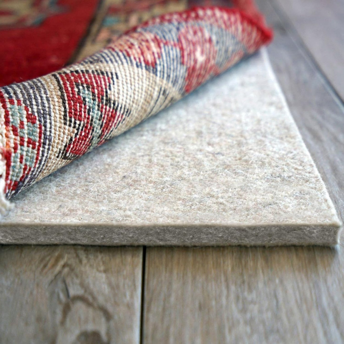 RUGPADUSA - Eco-Plush - 11'x15' - 1/2" Thick - 100% Felt - Luxurious Cushioned Rug Pad - Available in 3 Thicknesses, Many Custom Sizes
