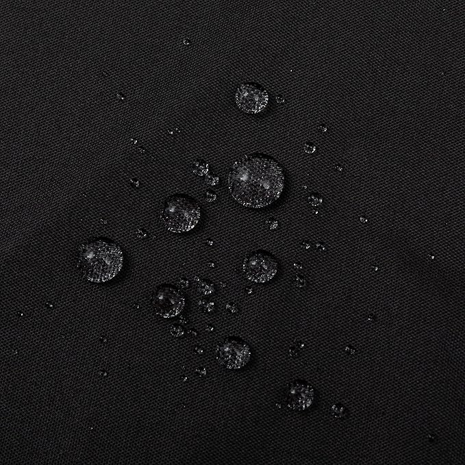ALYVIA SPRING Stall Fabric Shower Curtain Liner Waterproof - Soft & Lightweight Long Stall Size Shower Curtain with Magnets, Machine Washable - 54x78, Black
