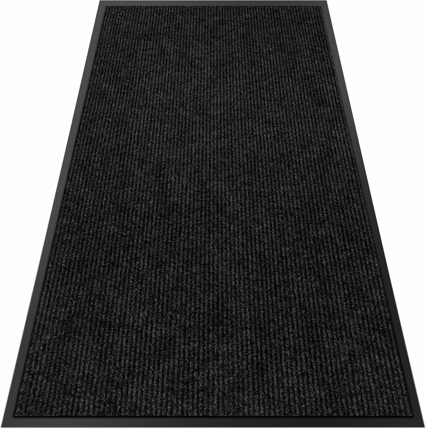 4′ x 12′ Front Door Mat Indoor Outdoor Entrance, Commercial Floor Mat Heavy Duty Dirt Trapper Entryway Doormat, Custom Size Non Slip Rubber Backing Welcome mat, Door Mat for High Traffic Area