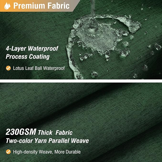 BTTN Fabric Shower Curtain, Linen Textured Heavy Duty Polyester Cloth Shower Curtain Set with 12 Plastic Hook, Hotel Luxury Waterproof Decorative Shower Curtain for Bathroom - 72x72 - Emerald Green
