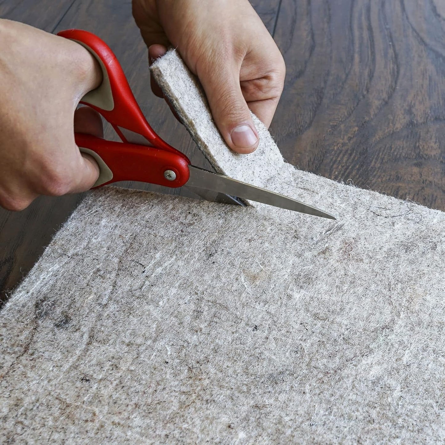 RUGPADUSA - Dual Surface - 5'x7' - 1/8" Thick - Felt + Rubber - Non-Slip Backing Rug Pad - Adds Low-Profile Comfort and Protection